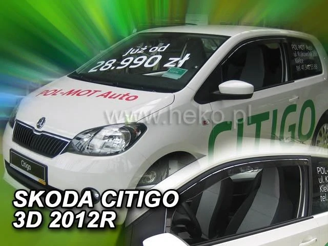 Ofuky oken Škoda Citigo 2012-2020 přední, 3dv.