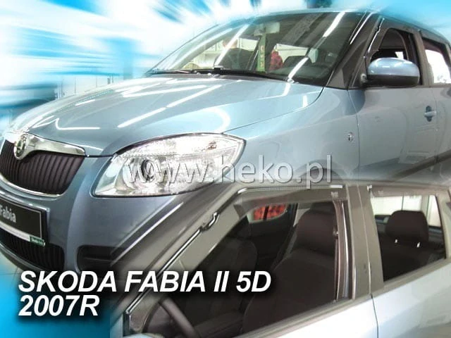Ofuky oken Škoda Fabia II. 2007-2014 5 dveří, htb, + zadní
