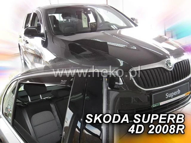Ofuky oken Škoda Superb II. 2008-2015,4 dveře, sedan + zadní