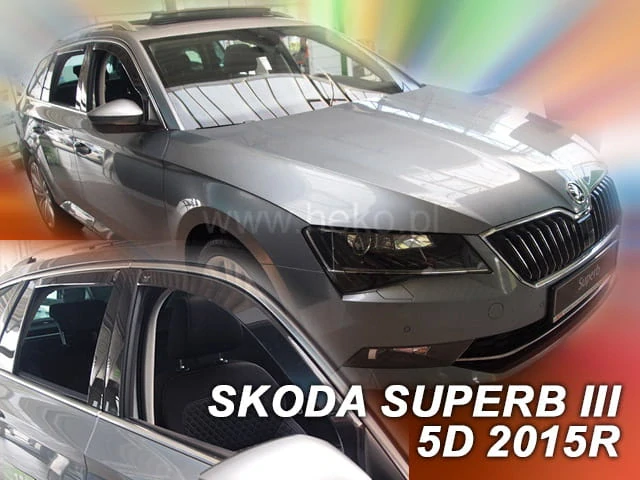 Ofuky oken Škoda Superb III. 2015 - 24, combi, + zadní
