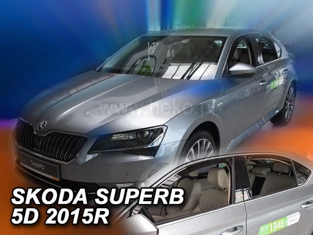 Ofuky oken Škoda Superb III. 2015 -24, liftback, + zadní