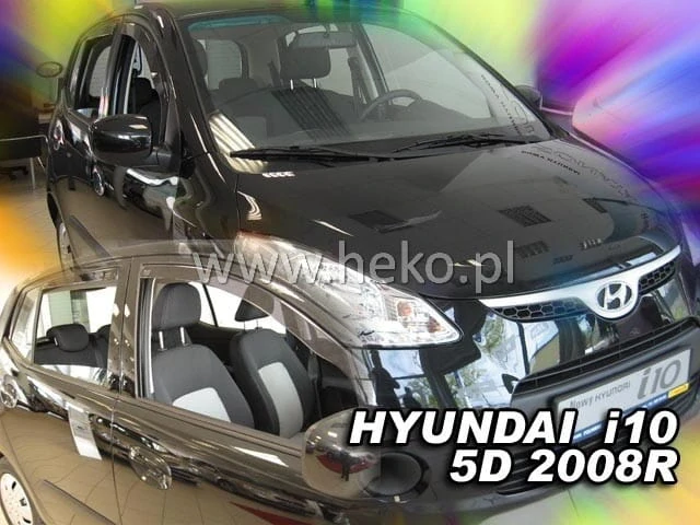 Ofuky oken Hyundai i10 2007-2013, + zadní