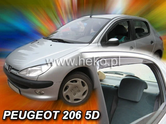 Ofuky oken Peugeot 206 1998-2010, 5 dveří, htb, + zadní