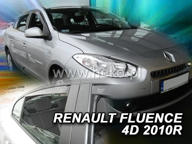 Ofuky oken Renault Fluence 2009-2016, + zadní