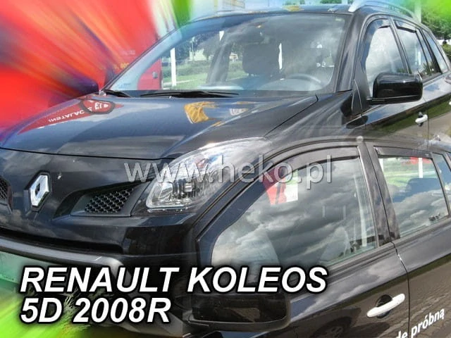 Ofuky oken Renault Koleos 2008-2016, + zadní