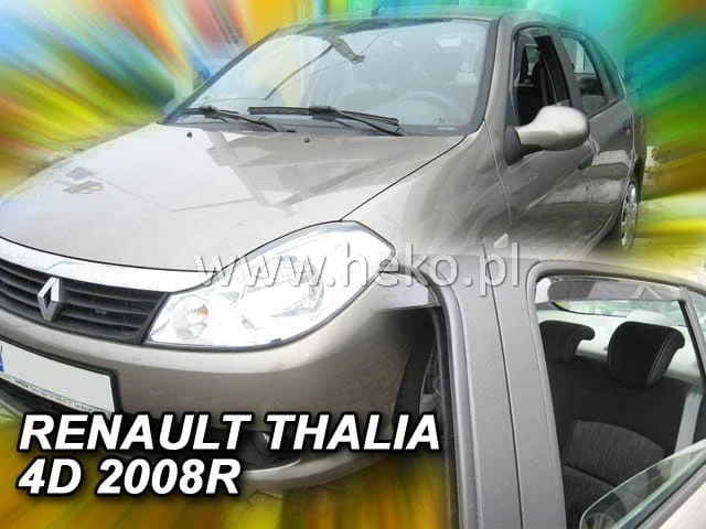 Ofuky oken Renault Thalia 2008-2012, + zadní