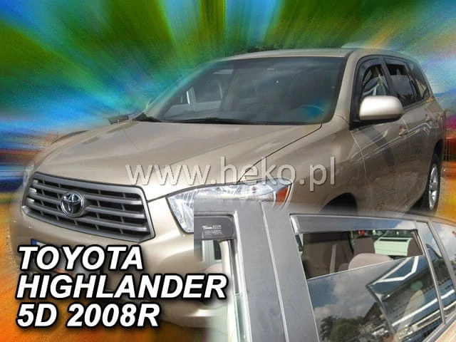 Ofuky oken Toyota Highlander 2007-, 5 dveří, + zadní