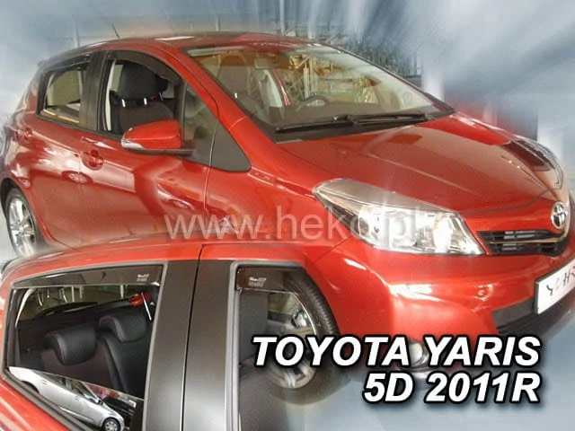Ofuky oken Toyota Yaris 2011-2020, 5 dveří, + zadní
