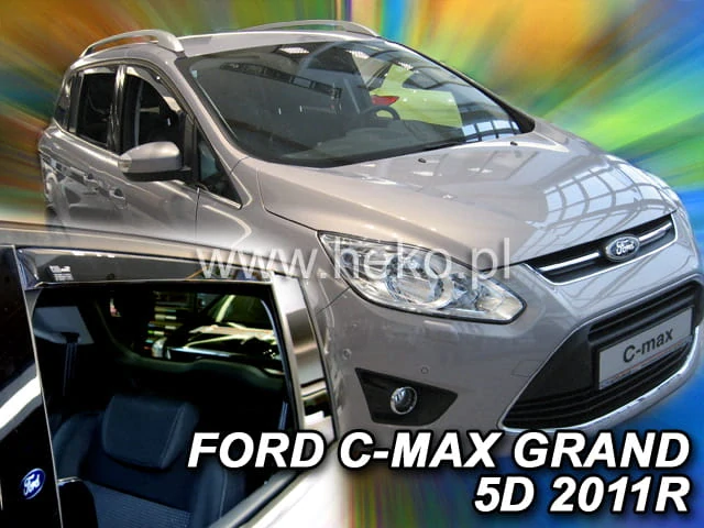 Ofuky oken Ford Grand C-Max 2010-2019, + zadní