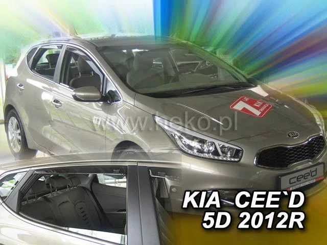 Ofuky oken Kia Ceed 2012-2018y, htb, + zadní