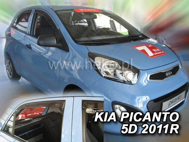Ofuky oken Kia Picanto 2011-2017, + zadní
