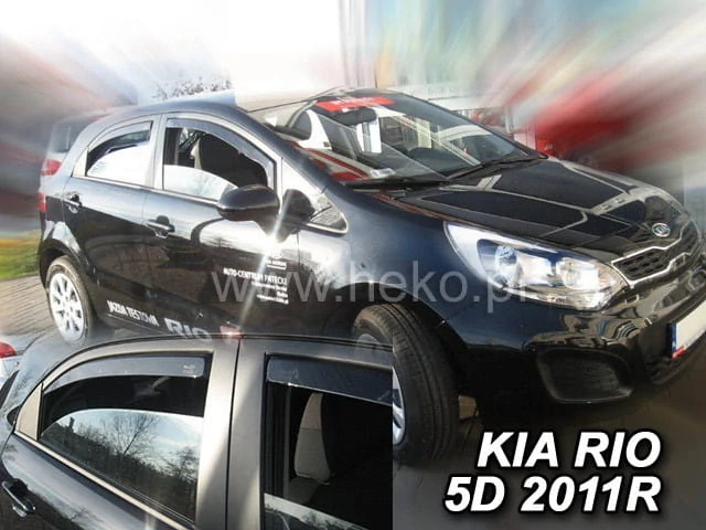 Ofuky oken Kia Rio 2011-2017, htb, + zadní