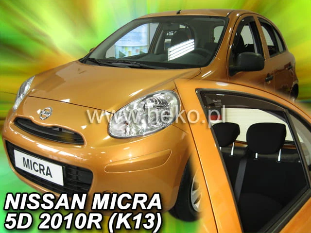 Ofuky oken Nissan Micra 2010-2017, + zadní