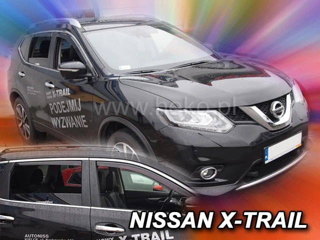 Ofuky oken Nissan X-Trail 2013-2021, + zadní