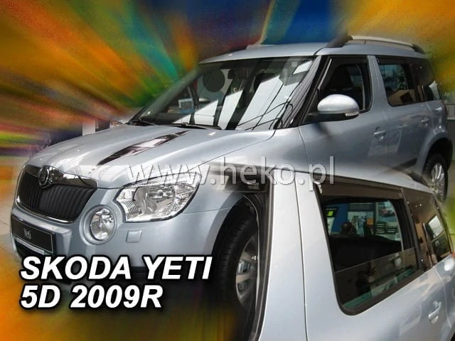 Ofuky oken Škoda Yeti 2009-2017, + zadní
