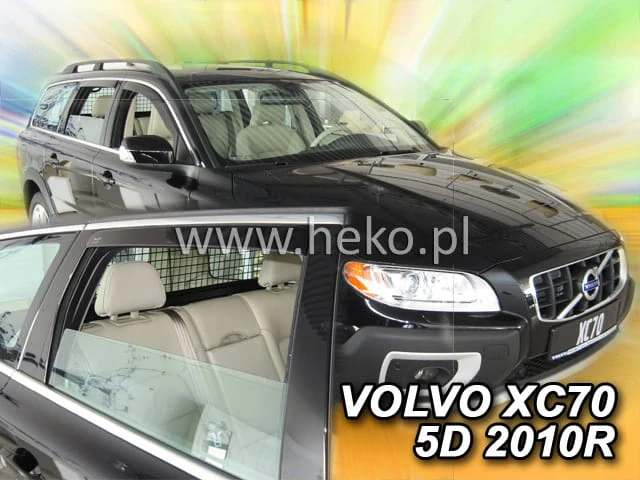 Ofuky oken pro Volvo V70 / XC70 2007-2016, + zadní