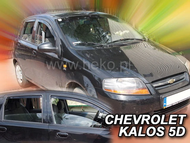 Ofuky oken Chevrolet Aveo 2003-2007, htb, + zadní