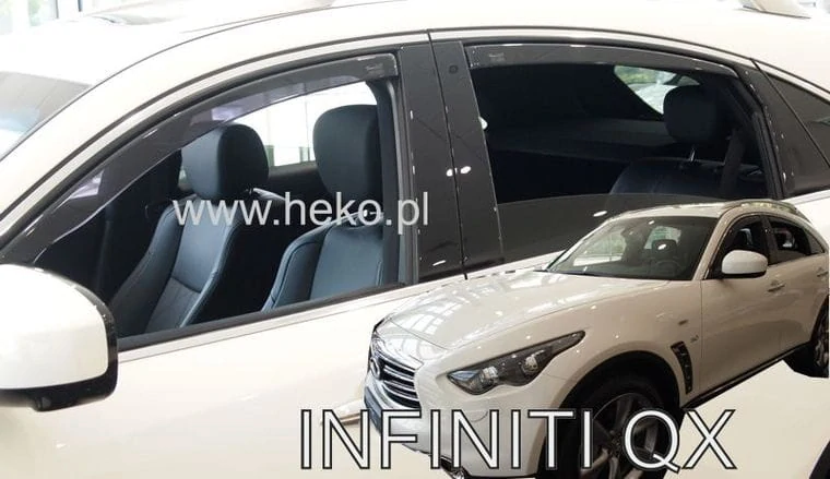 Ofuky oken Infinity QX70 2008-2017, + zadní