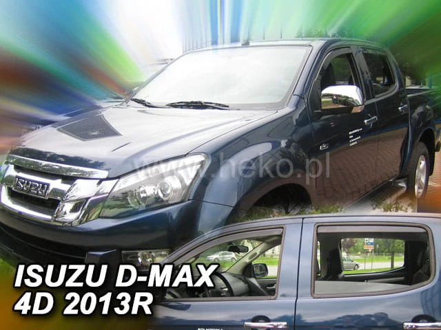Ofuky oken Isuzu D-Max 2012-2019, + zadní