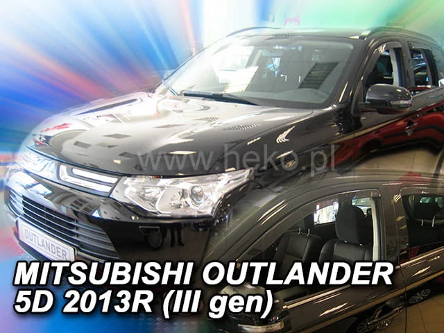 Ofuky oken Mitsubishi Outlander 2012-2021, + zadní