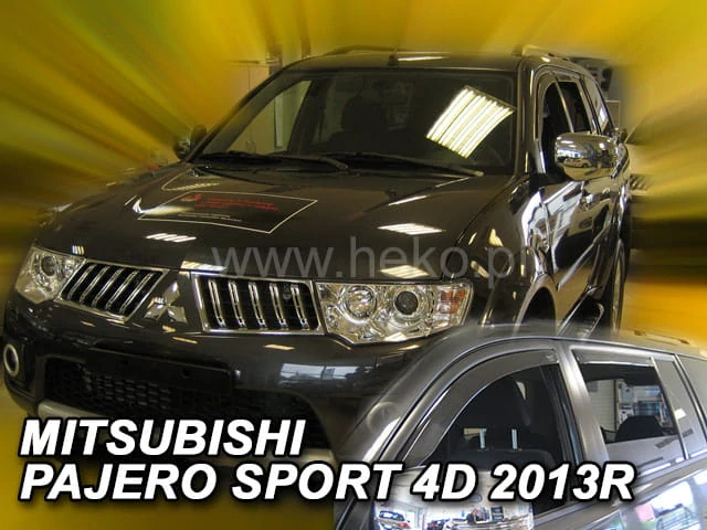 Ofuky oken Mitsubishi Pajero Sport 2013-2018, + zadní