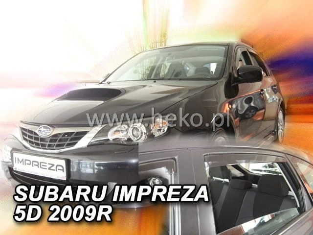 Ofuky oken Subaru Impreza 2007-2011, + zadní